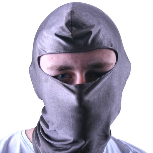 Our shielded balaclavas are made of a conductive stretch fabric making them suitable for any head