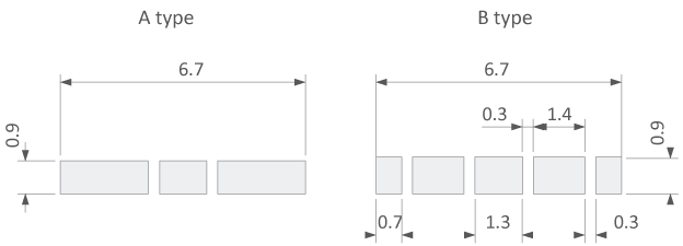 PCB koruyucu küvetler için küçük küp teknik resim