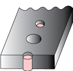 cıvata deliklerinin yanında kullanılan çerçeve contası EMC / IP disk tipi