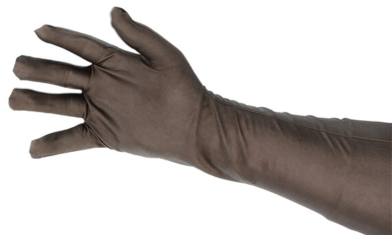 Our shielded gloves are made of a conductive stretch fabric making them suitable for any hand