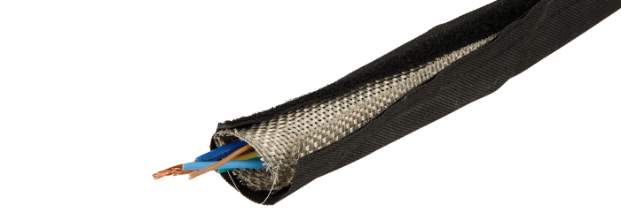 Velcro ile tekstil kablo düzenleyici